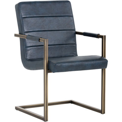 Jafar Vintage Blue Dining Armchair, Set Of 2